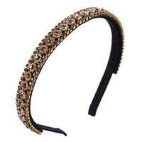 Korean Version Of The Imported Headband Women&#39;s Color Rhinestones Super Flash Simple Temperament Wild Europe And The United States Party Alloy Headband Hair Accessories main image 6