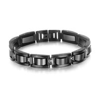 Fashion Tide Stainless Steel Health Black Magnet Bracelet Wholesale Fashion main image 4