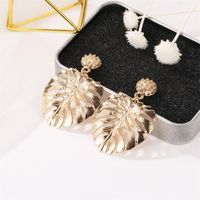 Fashion Hollow Leaves Earrings Ethnic Style main image 5