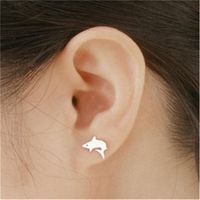 Small Whale Earrings Marine Animal Great White Shark Earrings Small Fish Earrings main image 3