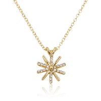 Fashion Diamond Sun Flower Necklace Jewelry Chain Accessories Wholesale main image 1