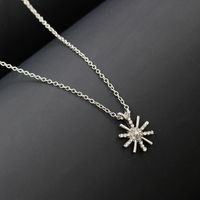 Fashion Diamond Sun Flower Necklace Jewelry Chain Accessories Wholesale main image 3