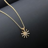 Fashion Diamond Sun Flower Necklace Jewelry Chain Accessories Wholesale main image 4