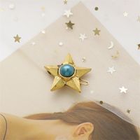 Hair Accessories Retro Pearl Gemstone Five-pointed Star Hairpin Jewelry Wholesale main image 3