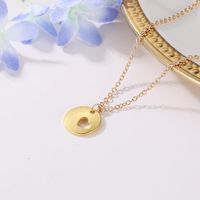 Electroplating Hollow Heart Necklace Alloy Heart-shaped Simple Clavicle Pendant Exquisite Versatile Accessories main image 3
