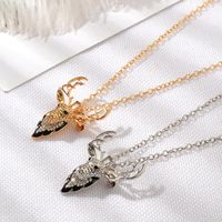 Ms. Christmas Elk Diamond Brooch Necklace Dual-use Alloy Plating Color New Jewelry Wholesale Fashion main image 5