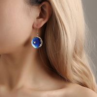 Blue Star Earrings Long Asymmetric Earrings Wholesale Fashion main image 5