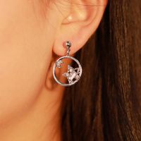 Earrings, Personality, Wild Stars, Moon Earrings, Delicate Asymmetrical Stars, Earrings Wholesale Fashion main image 1