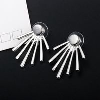 Creative Round Nails Vertical Long Stud Earrings Wholesale Fashion main image 5