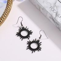 Nouvelle Vente Chaude Européen Et Américain Tendance Vitesse Boucles D'oreilles Creative Géométrique Alliage Ornement Femelle Soleil Boucles D'oreilles En Gros main image 4