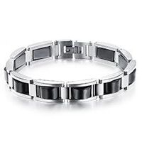 Fashion Tide Stainless Steel Health Black Magnet Bracelet Wholesale Fashion sku image 1