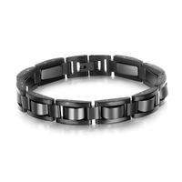 Fashion Tide Stainless Steel Health Black Magnet Bracelet Wholesale Fashion sku image 2