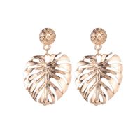 Souhaite  Vente Chaude De Mode Évidé Feuille-shapepd Boucles D'oreilles Ethniques Style Look Classique Croix-frontière Fournir En Stock En Gros sku image 3