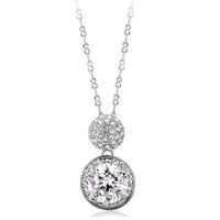 Micro-inlaid Zircon Diamond Drill Pendant Clavicle Chain Adjustable Necklace Female Models Wholesale sku image 2