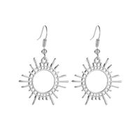 Gear Earrings Creative Geometric Alloy Jewelry Female Sun Earrings Wholesale sku image 2
