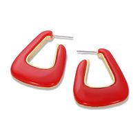 Fashion Alloy Resin Earrings Simple Personality Earrings Jiaqi Jewelry Wholesale sku image 3