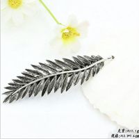 Vintage Feather Leaf Leaf Coniferous Edge Clip Spring Clip sku image 1