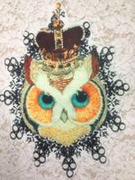 Women's Large Crown Owl Hot Map Heat Transfer Heat Transfer Diy Clothing Accessories Cloth Stickers main image 3