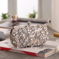 Grenz Überschreitende Versorgung Abend Tasche Europäische Und Amerikanische Bankett Mode Clutch Tasche Diamant Geschenk Tasche Quadratische Box Kleine Quadratische Tasche 7666-11 main image 6