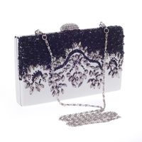 Beaded Embroidered Bag Austrian Rhinestone Evening Party Package Simple Evening Women's Bag main image 6