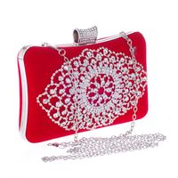 Neue Europäische Und Amerikanische Mode Exquisite Strass Bankett Tasche Samt Hartsc Halen Bankett Tasche Luxus Clutch 104 Großhandel Frauen Tasche main image 6