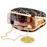 Lace Evening Bag Hard Shell With Drill Clutch Bag Retro Lady Party Chain Bag main image 4