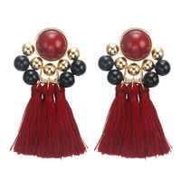 Exaggerated Alloy Fringed Resin Earrings Earrings Popular Jewelry main image 6