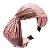 Koreanische Version Des Stirnbandes Frauen Mitte Kreuz Einfache Einfarbige Geknotete Breite Krempe Stirnband Mädchen Herz Herbst Und Winter Neu sku image 3