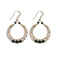 Retro Trend Diamond Oval Geometry Drop Earrings Accessories Fashion Simple Female Jewelry sku image 1