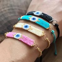 Miyuki Rice Beads Jewelry Hand-woven Classic Totem Eye Bracelet main image 3