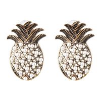 52477 Neue Trend Ige Temperament Persönlichkeit Sagte Ananas Ohrringe Frauen Lange Retro Bronze Diamant Ohrringe Ohrringe Ohrringe main image 6