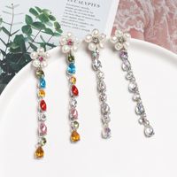 Hot Earrings Colored Diamonds Dripping Female Exaggerated Earrings main image 1