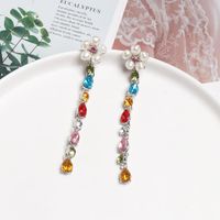 Hot Earrings Colored Diamonds Dripping Female Exaggerated Earrings main image 4