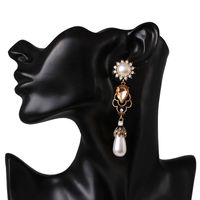 Fashion Gold-plated Retro Earrings Pearl Drop Earrings Wholesale main image 6