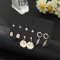 Simple And Exquisite Small Earrings Wholesale Geometric Earrings Set 6 Pairs Of Earrings Wholesale main image 3