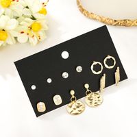 Simple And Exquisite Small Earrings Wholesale Geometric Earrings Set 6 Pairs Of Earrings Wholesale main image 5