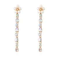 Hot Earrings Colored Diamonds Dripping Female Exaggerated Earrings sku image 3