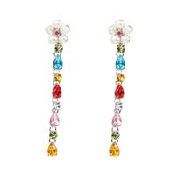 Hot Earrings Colored Diamonds Dripping Female Exaggerated Earrings sku image 2