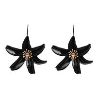 New Fashion Alloy Lily Earrings 7 Colors sku image 3