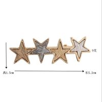 New Metal Five-pointed Star Duckbill Clip Bangs Clip Wholesale main image 3