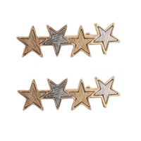 New Metal Five-pointed Star Duckbill Clip Bangs Clip Wholesale main image 4