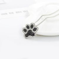 Best Selling Studded Cat Dog Claw Pendant Necklace Cat Paw Print Necklace Ankle Necklace Clavicle Chain main image 4