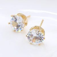 Fashion Geometric Diamond Alloy Artificial Gemstones Earrings main image 1