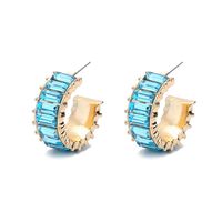 Wholesale Jewelry Simple Style C Shape Alloy No Inlaid Plating Earrings main image 3