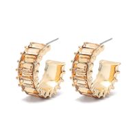 Wholesale Jewelry Simple Style C Shape Alloy No Inlaid Plating Earrings main image 4