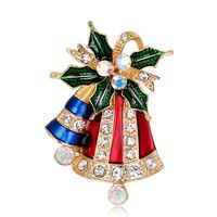 Hot Fashion Christmas Series Brooch Cute Bell Boutonniere sku image 1
