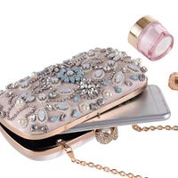 European And American New Handmade Beaded Banquet Bag With Diamond Clutch main image 4