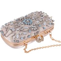 European And American New Handmade Beaded Banquet Bag With Diamond Clutch main image 5