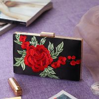 Rose Embroidered Bag Women's Flash Dinner Package Clutch Bag Dress Bag main image 6