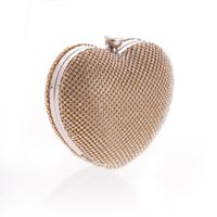 Female Bag With Diamond Heart Hand Holding Evening Party Bag main image 4